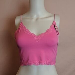 Forever 21 Lacy Hot Pink Bralette